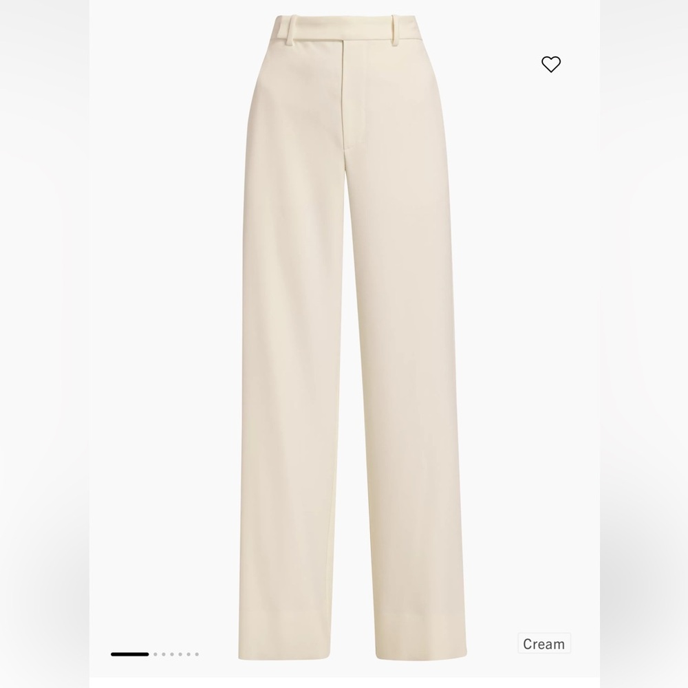 NWT Frame SILK/Cotton-Blend High-Rise Wide-Leg Pants